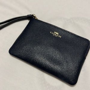 Coach Wristlet in Navy Blue
